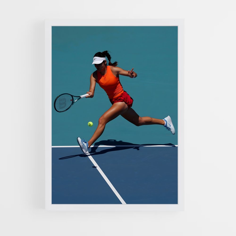 Poster Ace Orange – affiche Tennis (vue 3)